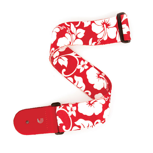 D'addario Planet Waves Hibiscus Woven Guitar Strap - Poppa's Music 
