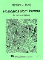 Buss Postcards From Vienna for Clarinet & Piano - B360 - Poppa's Music 
