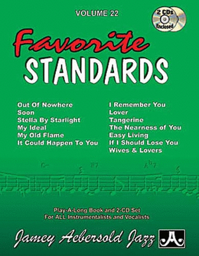 Jamey Aebersold Volume 22: Favorite Standards - Poppa's Music 