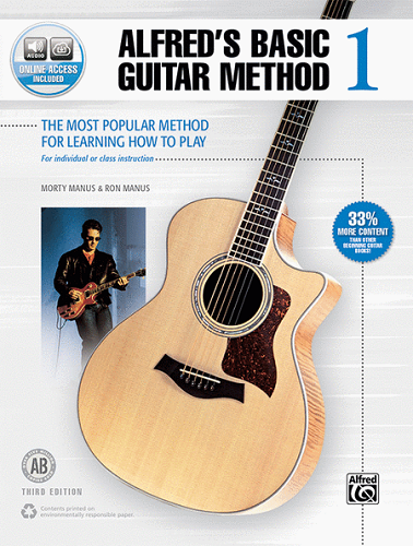 Alfred's Basic Guitar Method 1 (Third Edition) - By Morty Manus and Ron Manus -00-33304 - Poppa's Music 