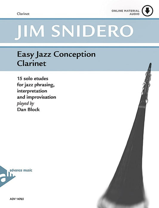 Easy Jazz Conception Clarinet By Jim Snidero - Poppa's Music 