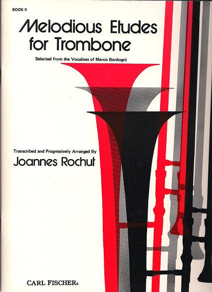 MELODIOUS ETUDES FOR TROMBONE BOOK 2 - O1595 - Poppa's Music 