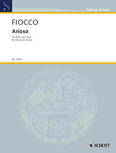 Arioso For Oboe & Piano By Joseph-Hector Fiocco - Poppa's Music 
