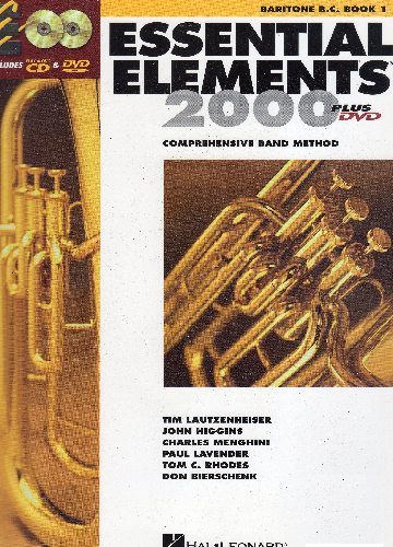 ESSENTIAL ELEMENTS 2000: BARITONE B.C., BOOK 1 W/ CD & DVD - Poppa's Music 