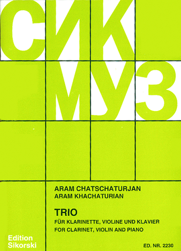 Trio for Clarinet, Violin, and Piano by Aram Khacaturian - Poppa's Music 