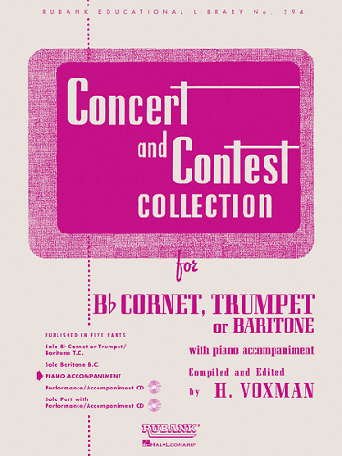 Rubank Concert & Contest Collection: Bb Cornet, Trumpet or Baritone T.C. - Piano Accompaniment - Poppa's Music 