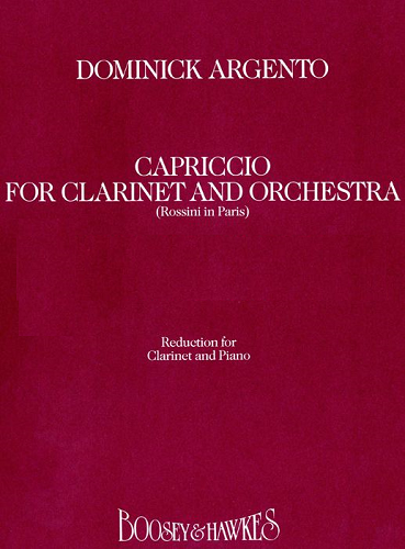 Capriccio for Clarinet & Orchestra by Dominick Argento - Poppa's Music 