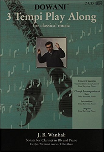 Dovani 3 Templi Play A Long: Sonata for Clarinet in Bb & Piano in Eb by Johann Baptist Wanhal - Poppa's Music 