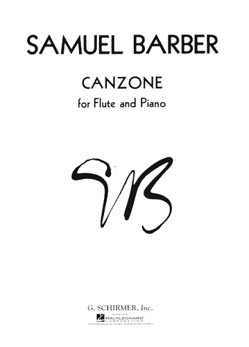 Canzone for Flute & Piano by Samuel Barber - Poppa's Music 