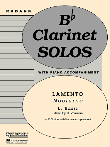 Bb Clarinet Solos: Lamento Nocturne w/ Piano Acc. by Luigi Bassi - Poppa's Music 