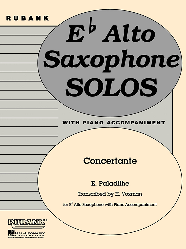 Eb Alto Saxophone Solos: Concertante w/ Piano Acc. by Emilie Paladilhe - Poppa's Music 