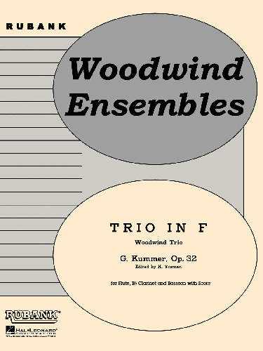 Trio in F for Flute, Bb Clarinet and Bassoon w/ Score by Gaspard Kummer - Poppa's Music 