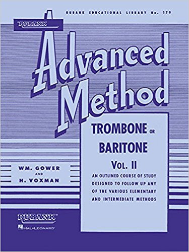 Rubank Advanced Method: Trombone or Baritone - Volume 1 or 2 - Poppa's Music 
