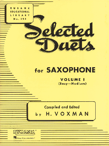 Rubank Selected Duets for Saxophone, VOL 1 or VOL  2 - Poppa's Music 