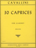 CAVALLINI 30 CAPRICES FOR CLARINET - 3117 - Poppa's Music 