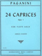 PAGANINI 24 CAPRICES OPUS 1 FOR FLUTE - 2748 - Poppa's Music 