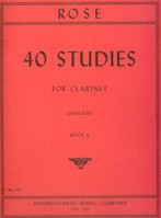 ROSE 40 STUDIES FOR CLARINET BOOK 2 - 2163 - Poppa's Music 