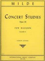 MILDE CONCERT STUDIES OPUS 26 FOR BASSOON VOL. II - 497 - Poppa's Music 