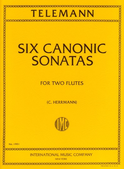 IMC BOOK - TELEMANN, Georg Philipp Six Canonic Sonatas (HERRMANN) - 1901 - Poppa's Music 