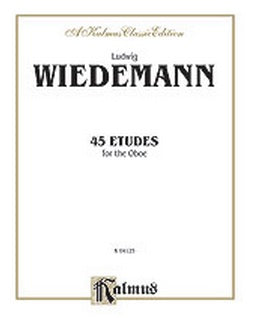 Forty-Five Etudes by L. Weidemann for OBOE - K04125 - Poppa's Music 