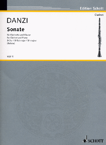 Sonata in B Flat Major for Clarinet and Piano by Franz Danzi Arr. Gyorgy Balassa - Poppa's Music 