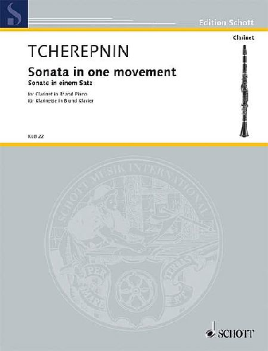 Sonata in One Movement for Clarinet and Piano by Alexander Tcherepin - Poppa's Music 