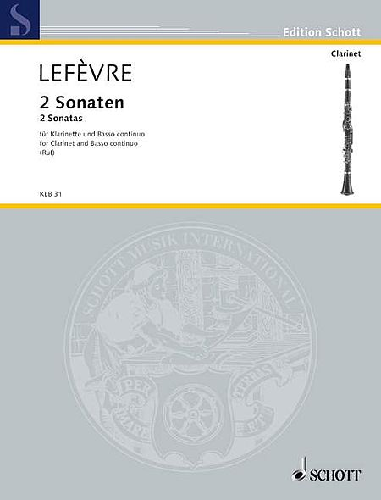 2 Sonatas For Clarinet & Piano By Jean-Xavier Lefévre - Poppa's Music 