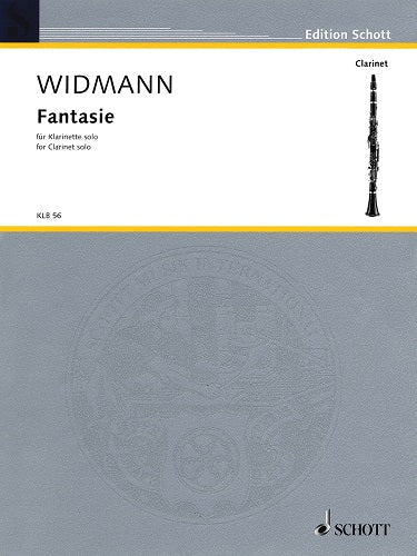 Fantasie for Clarinet Solo by Jorg Widmann - Poppa's Music 