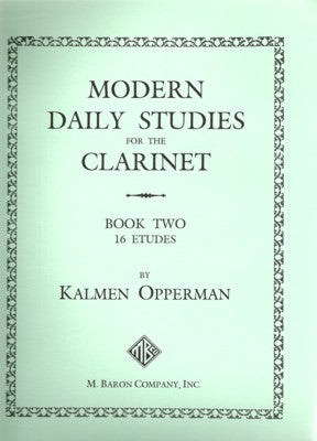 MODERN DAILY STUDIES FOR THE CLARINET BOOK 2 - Poppa's Music 
