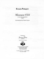 Movement VIII for Alto Sax by Pellegrini Solo Score-SS2112 - Poppa's Music 