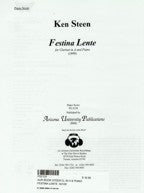 Festina Lente for A Clar & Piano by Steen/Clar Part-CPT2129 - Poppa's Music 