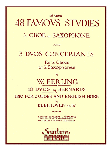 FERLING 48 FAMOUS STUDIES, 1ST OBOE & SAX - B103 - Poppa's Music 
