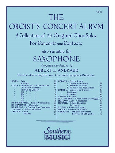 The Oboist's Concert Album by Albert Andraud - Complete (Piano + Oboe) - Poppa's Music 