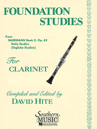 Foundation Studies, Op. 63 for Clarinet by Carl Baermann Arr. David Hite - B398 - Poppa's Music 