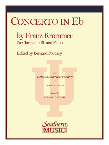 Concerto in E Flat Op. 36 for Clarinet by Franz Krommer Arr. Bernard Potnoy - Poppa's Music 