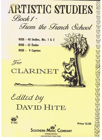 Hite Artisctic Studies for Clarinet Book 1 - B362 - Poppa's Music 