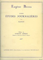 BOZZA 15 ETUDES JOURANLIERES FOR BASSOON - 524-03930 - Poppa's Music 