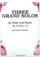 Kuhlau Three Grand Solos for Flute and Piano - CU2098 - Poppa's Music 