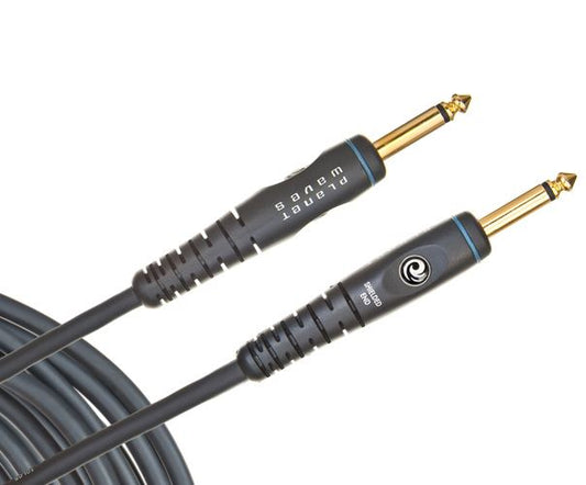 D'addario Planet Waves Gold Plated Custom Series Instrument Cable, 30 Feet - Poppa's Music 