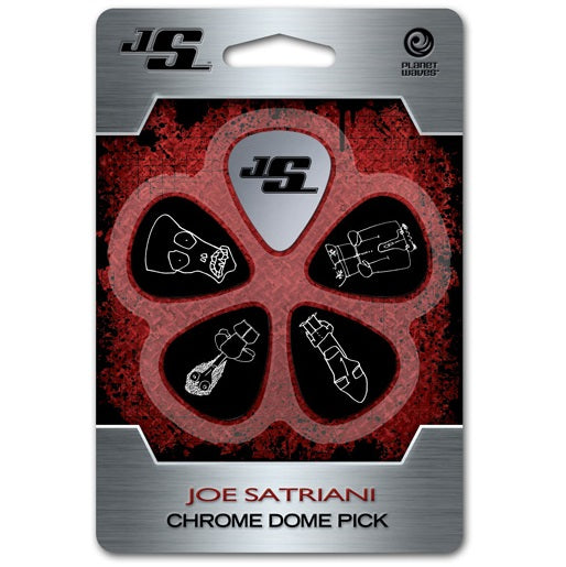 D'addario Planet Waves Joe Striani Chrome Dome Guitar Picks - Poppa's Music 