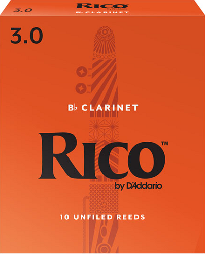 Rico by D'Addario Bb Clarinet Reeds Unfiled - 10 Per Box - Poppa's Music 