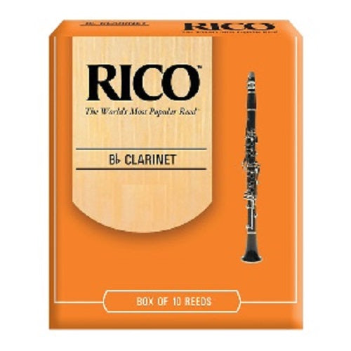 Rico by D'Addario Bb Clarinet Reeds Unfiled - 10 Per Box - Poppa's Music 