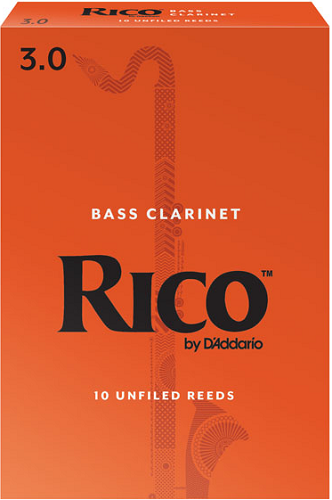 Rico by D'Addario Bass Clarinet Reeds Unfiled - 10 Per Box - Poppa's Music 