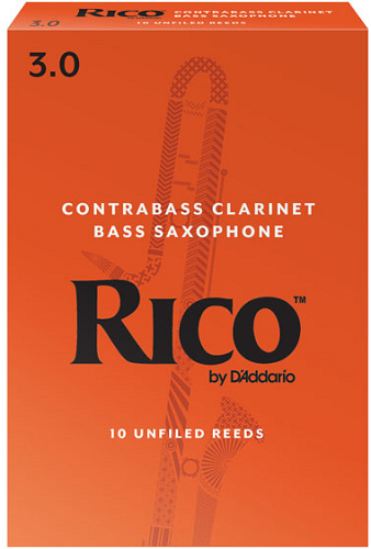 Rico by D'Addario Bass Saxophone / Contra-Alto Clarinet/ Contrabass Clarinet Reeds - 10 Per Box - Poppa's Music 