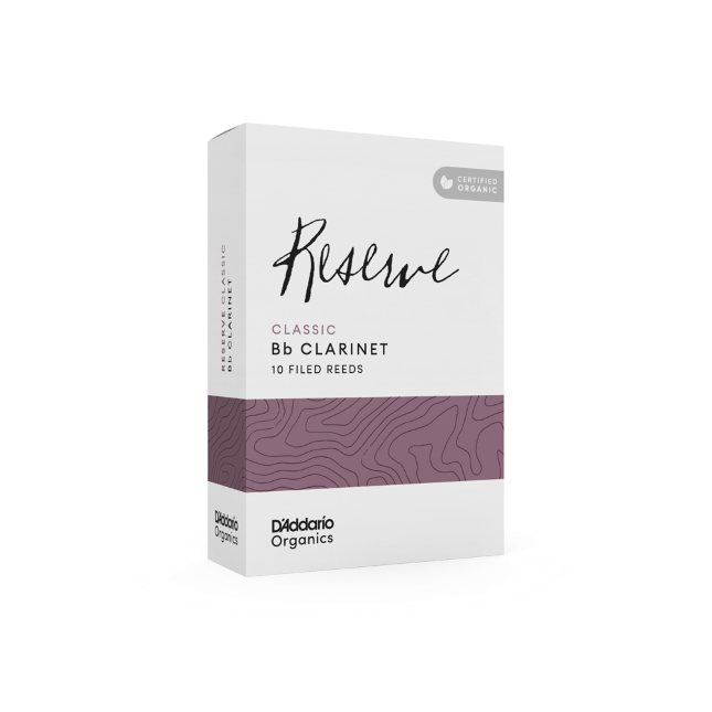 D'Addario Organic Reserve Classic Bb Clarinet Reeds - 10 Per Box - Poppa's Music 