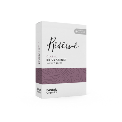 D'Addario Organic Reserve Classic Bb Clarinet Reeds - 10 Per Box - Poppa's Music 