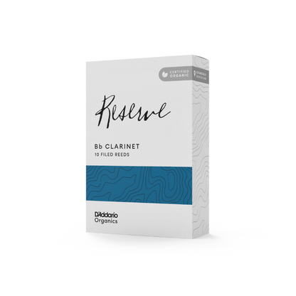 D'Addario Organic Reserve Bb Clarinet Reeds - 10 per Box - Poppa's Music 