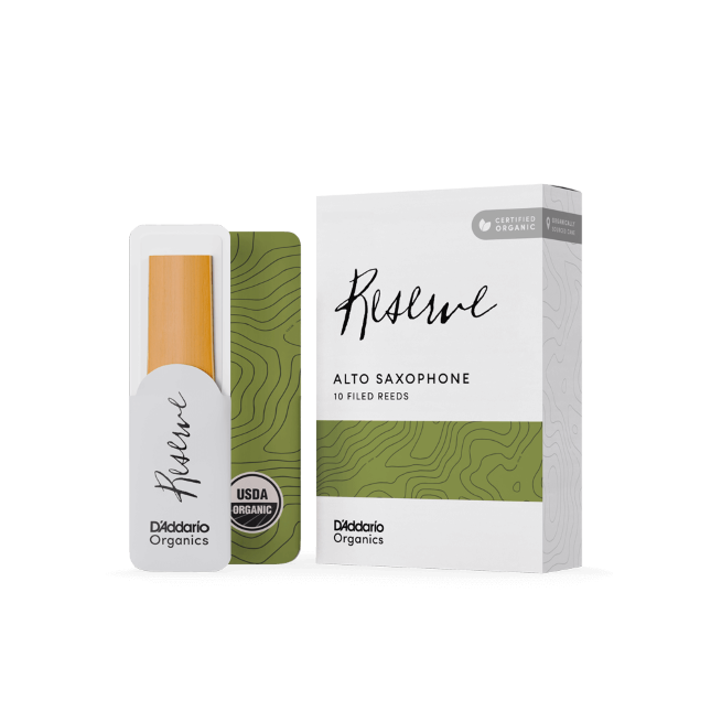 D'Addario Organic Reserve Alto Saxophone Reeds - 10 per Box - Poppa's Music 