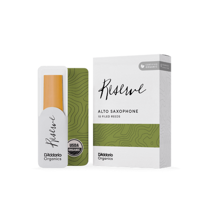 D'Addario Organic Reserve Alto Saxophone Reeds - 10 per Box - Poppa's Music 