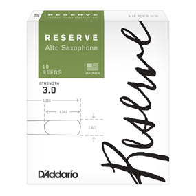 D'Addario Reserve Alto Saxophone Reeds Filed - 10 Per Box - Poppa's Music 